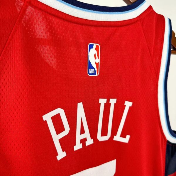 f96bc78e Camiseta Regata Basquete NBA Los Angeles Clippers Statement Edition 2025 Vermelha Jordan - Imagem 9