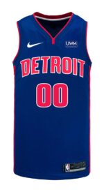 Camiseta Regata Basquete NBA Detroit Pistons Icon Edition 2025 Azul Nike