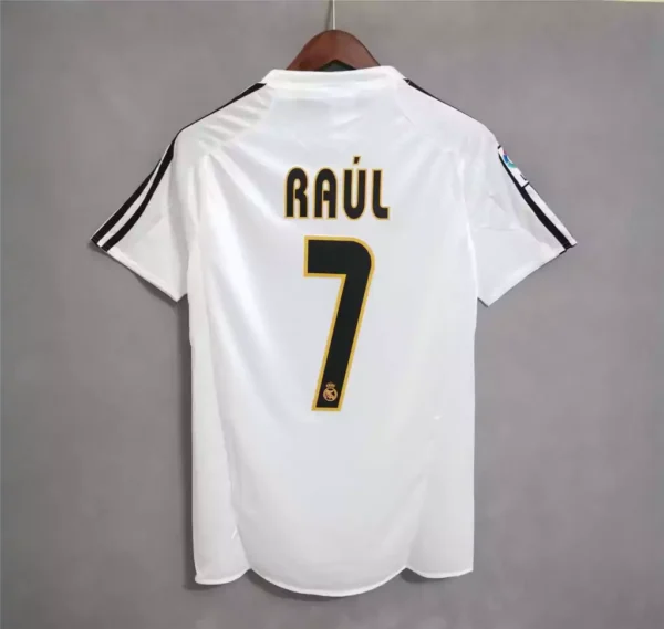 .gn.fnnsekbcbv Camisa Retrô Real Madrid Home 2004/2005 Adidas Branca - Imagem 9