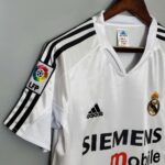 Camisa Retrô Real Madrid Home 2004/2005 Adidas Branca - Imagem 3