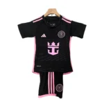 Kit Conjunto Infantil Crianças Camisa e Calção Inter Miami FC Away Infantil 24/2025 Adidas