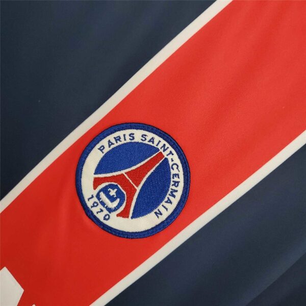 jkejngj rjkjkwe Camisa Retrô Paris Saint-Germain - PSG Home 2002/2003 - Ronaldinho 10 - Nike - Azul Thomson - Imagem 5