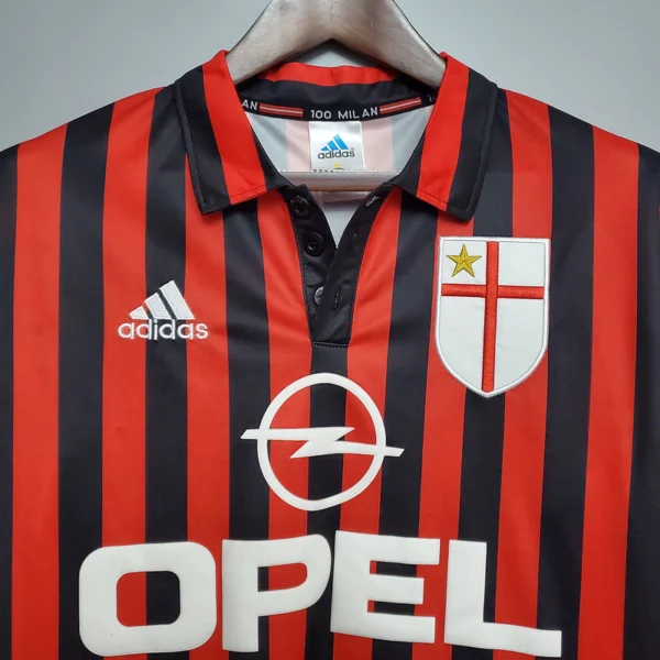 kjwevjkfjkbkjjkg Camisa Retrô Milan Home 1999/2000 Adidas - Imagem 19