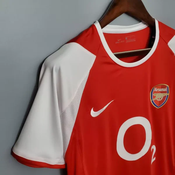 Camisa Rêtro Arsenal Home 2002/2003 Nike Vermelha - Imagem 4