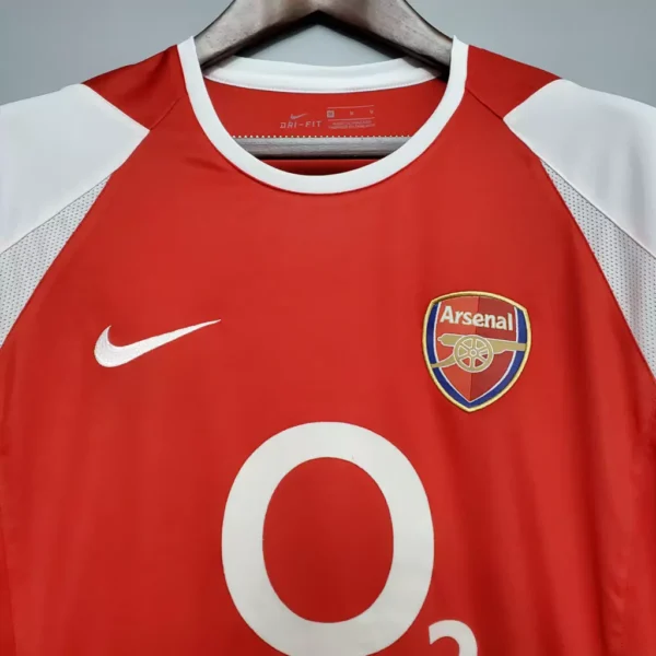 Camisa Rêtro Arsenal Home 2002/2003 Nike Vermelha - Imagem 3