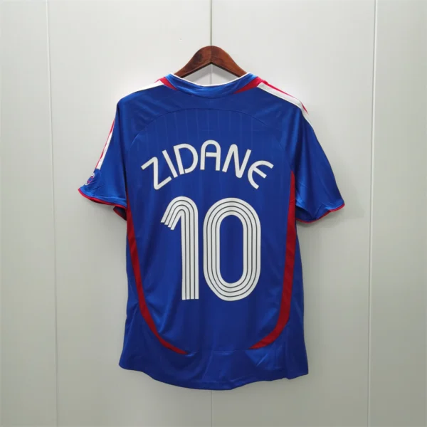 kvlwkl elllççlrt Camisa Retrô Clássica Seleção França Home Versão Torcedor 10 Zidane 2006 Adidas - Imagem 2
