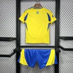 Kit Conjunto Infantil Crianças Camisa e Calção Al Nassr Home Amarela 24/2025 Adidas - Imagem 4