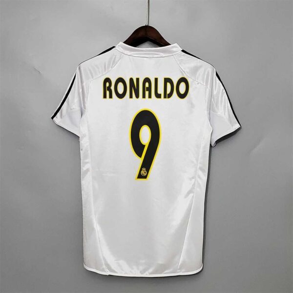 ns,fnsjkngksng Camisa Retrô Real Madrid Home 2004/2005 Adidas Branca - Imagem 7