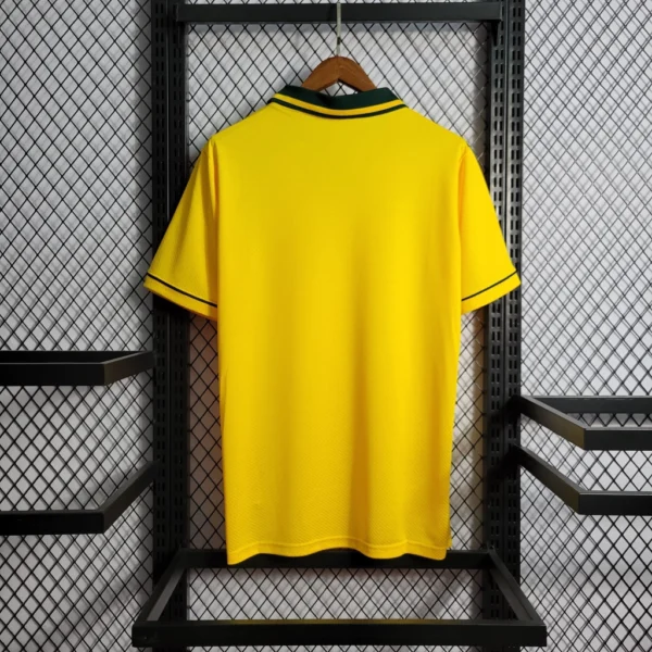 okeogkkopwogw Camisa Retrô Clássica Seleção Brasileira Brasil – Versão Torcedor Umbro – Amarela – 1994 - Romário 11 - Imagem 26