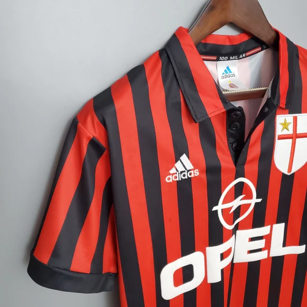 wgjieioiefwgiw Camisa Retrô Milan Home 1999/2000 Adidas - Imagem 20