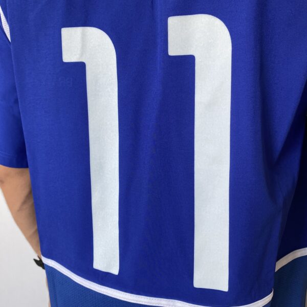 Camisa Retrô Clássica Seleção Brasileira Brasil – Nike Masculina – Versão Torcedor Azul – 2002 - Ronaldinho 11 - Imagem 16