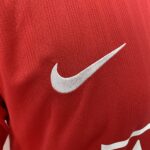 Camisa Rêtro Manchester United Home Manga Longa 2007/2008 Nike Vermelha - Imagem 4