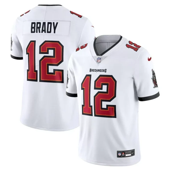 Camisa Jersey NFL Tampa Bay Buccaneers 12 Tom Brady - Branca - Imagem 1
