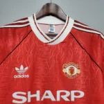 Camisa Retrô Manchester United Home 1990/1992 Adidas Vermelha - Imagem 2
