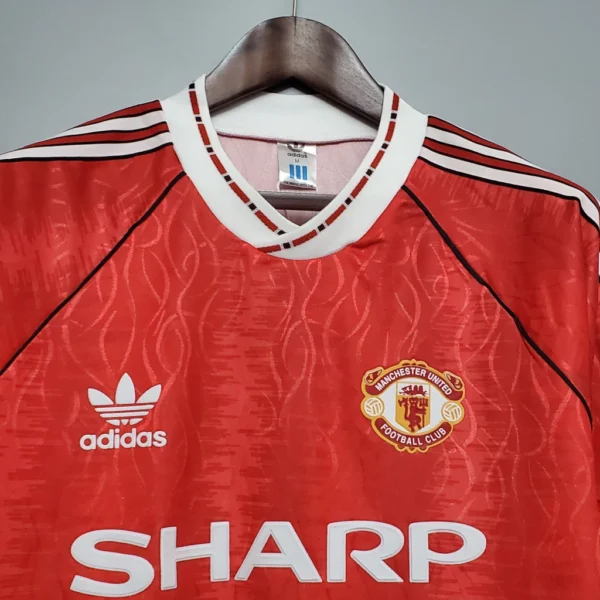 Camisa Retrô Manchester United Home 1990/1992 Adidas Vermelha - Imagem 2