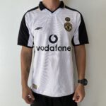 Camisa Retrô Manchester United Away - Dupla-Face - Frente Verso - 2001/2002 - Beckham 7 - Umbro Branco