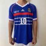 Camisa Retrô Clássica Seleção França Home 1998 - Zidane 10 - Adidas - Azul