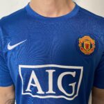 Camisa Rêtro Manchester United Away 2007/2008 Nike Azul - Imagem 10