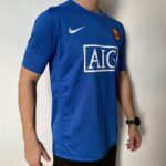 Camisa Rêtro Manchester United Away 2007/2008 Nike Azul - Imagem 5
