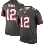 Camisa Jersey NFL Tampa Bay Buccaneers 12 Tom Brady - Cinza