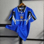 Camisa Retrô Manchester United Away 1996/1997 Umbro Azul - Imagem 2