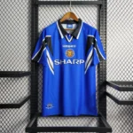 Camisa Retrô Manchester United Away 1996/1997 Umbro Azul