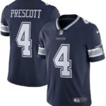 Camisa Jersey NFL Dallas Cowboys 4 Prescott - Azul Marinho