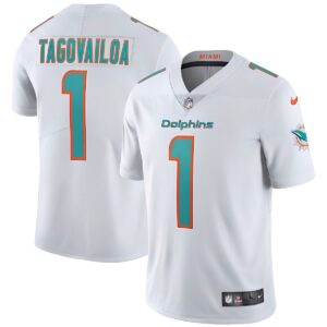 Camisa Jersey NFL Miami Dolphins 1 Tagovailoa - Branca