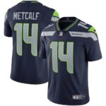Camisa Jersey NFL Seattle Seahawks 14 Metcalf - Azul Marinho