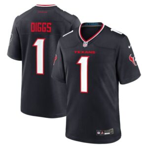 Camisa Jersey NFL Houston Texans 1 Diggs - Preta