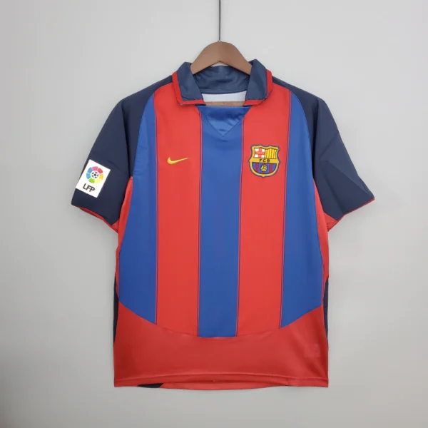Camisa Retrô Barcelona Home 2003/04 Nike - Imagem 1