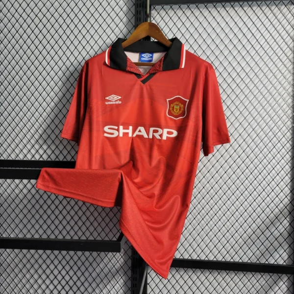Camisa Retrô Manchester United Home 1994/1996 Umbro Vermelha - Imagem 2