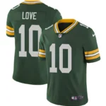 Camisa Jersey NFL Green Bay Packer 10 Love - Verde Militar