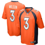 Camisa Jersey NFL Denverer Broncos 3 Russell Wilson - Laranja
