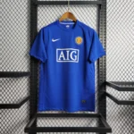 Camisa Rêtro Manchester United Away 2007/2008 Nike Azul - Imagem 12