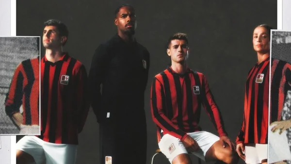 Camisa Milan Home Comemorativa 125 Anos Retrô 2025 Puma Vermelha e Preta - Imagem 11