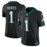 Camisa Jersey NFL Philadelphia Eagles 1 Hurts - Preta