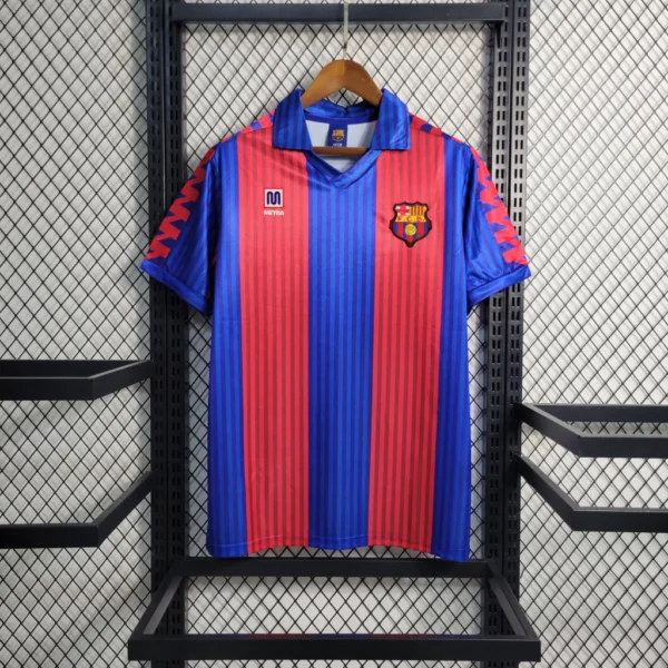 krhtmhirt Camisa Retrô Barcelona Home 1992 - Imagem 1