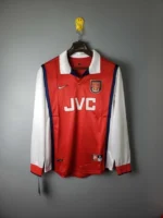 Camisa Retrô Arsenal Home Manga Longa 1998/1999 Nike Vermelha