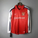 Camisa Retrô Arsenal Home Manga Longa 1999/2000 Nike Vermelha