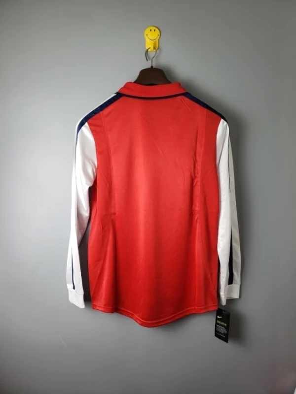 16003680125261-8f3ad67b19648058ce16003687327258-640-0 Camisa Retrô Arsenal Home Manga Longa 1999/2000 Nike Vermelha - Imagem 5