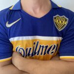 Camisa Retrô Boca Juniors Home 1997/1998 - Maradona 10 - Nike - Azul Amarela - Imagem 7