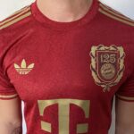 Camisa Bayern Munique Especial 125 Anos Versão Jogador 24/2025 Adidas Vinho - Imagem 3