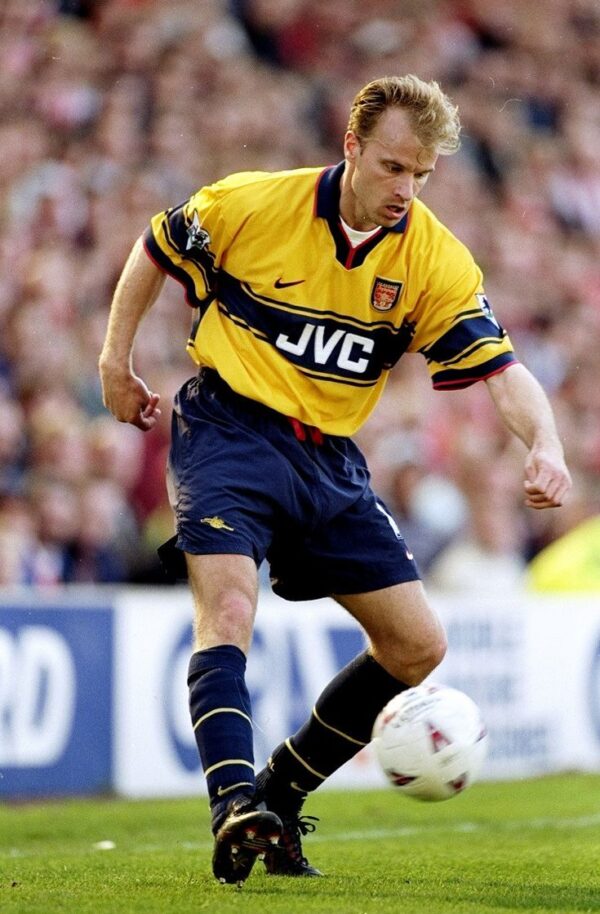 262d432a156fdefdbfe5ca85d5a53297 Camisa Retrô Arsenal Away 1997/1998 Nike Amarela - Imagem 6