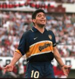 Camisa Retrô Boca Juniors Home 1997/1998 - Maradona 10 - Nike - Azul Amarela - Imagem 21