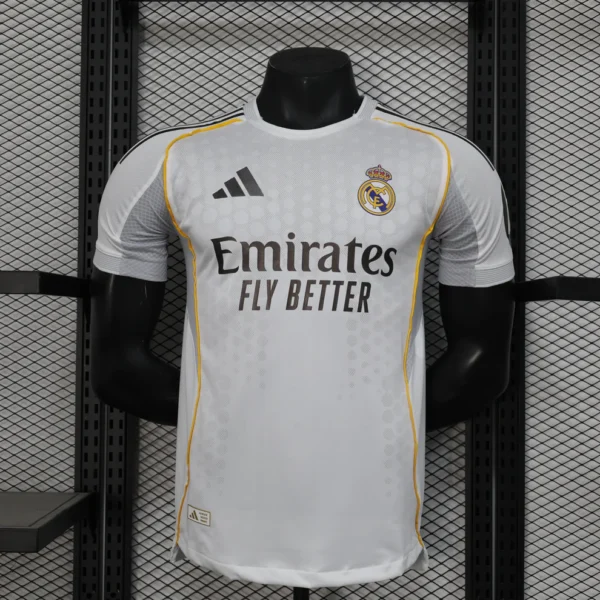 Camisa Real Madrid Home Versão Jogador 2025/2026 Adidas Branca - Imagem 17