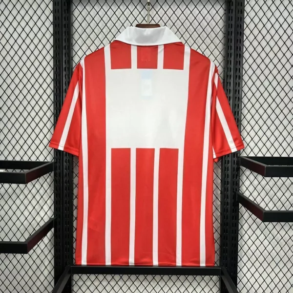 JYRTHEWFDASDGHREWRA Camisa Retrô PSV Home 1990/1991 Romário 9 Adidas Vermelha - Imagem 4