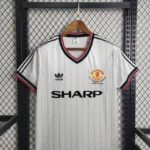 Camisa Retrô Manchester United Away - 1982/1984 Adidas Final FA CUP Branca - Imagem 2