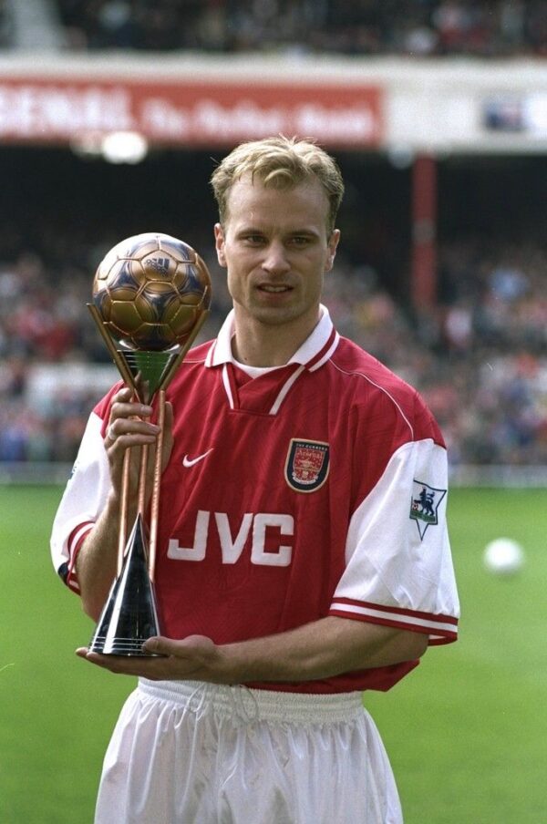 dennis-award Camisa Retrô Arsenal Home 1996/1997 Nike Vermelha - Imagem 8