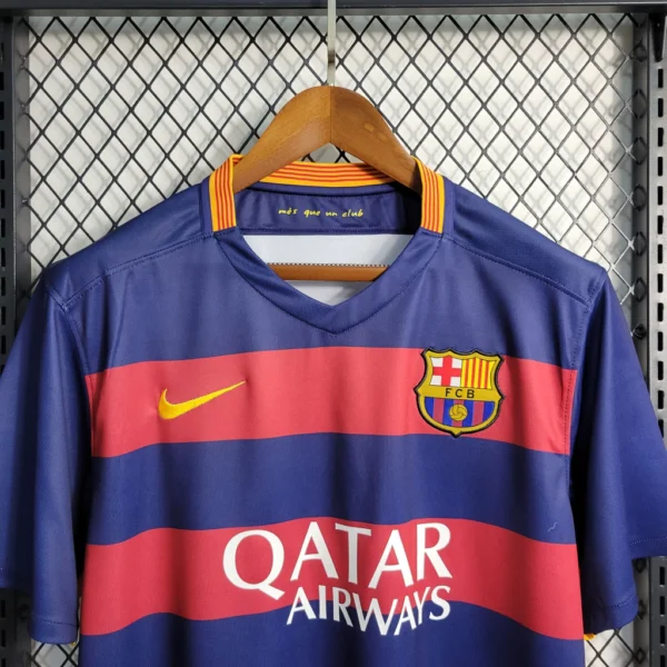 elhguiseugiuie Camisa Retrô Barcelona Home 2015/2016 Nike - Imagem 3